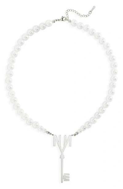 Noma Freshwater Pearl Key Pendant Necklace