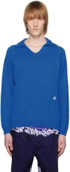 Noma T.d. Blue Skipper Neck Sweater In Blue