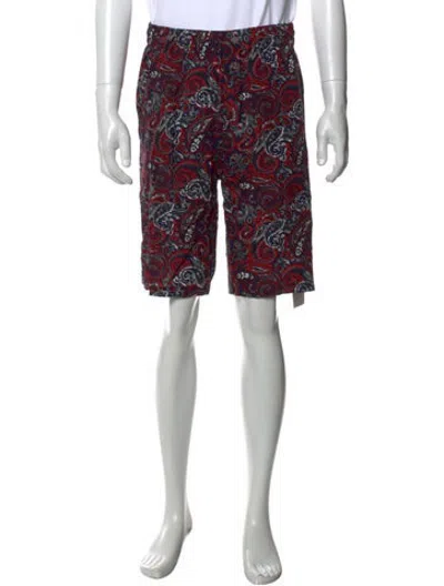 Pre-owned Noma T.d. Paisley Print Shorts In Multicolor