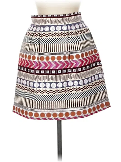 Pre-owned Nomad By Morgan Carper Casual Skirt In White