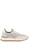 Nomad Society Bone Suede And Nylon Sneakers