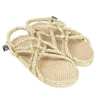 Nomadic State Of Mind Jc Beige &amp; Sparkling Gold Sandals In Nude