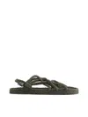 Nomadic State Of Mind Toe Joe Vegan Rope Sandals In Green