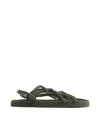 Nomadic State Of Mind Toe Joe Vegan Rope Sandals In Green