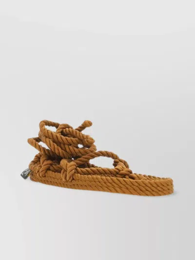 NOMADIC STATE OF MIND ROMANO FLAT SOLE BRAIDED SANDALS