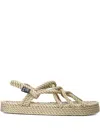 Nomadic State Of Mind Rope Platform Sandals In Neutral