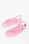 Nomadic State Of Mind Rope Flat Sole Open Toe Sandals In Pink