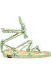 Nomadic State Of Mind Rope-tie Sandals In Green