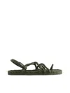 Nomadic State Of Mind Toe Joe Vegan Rope Sandals In Green