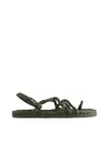 Nomadic State Of Mind Toe Joe Vegan Rope Sandals In Green