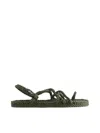 Nomadic State Of Mind Toe Joe Vegan Rope Sandals In Green
