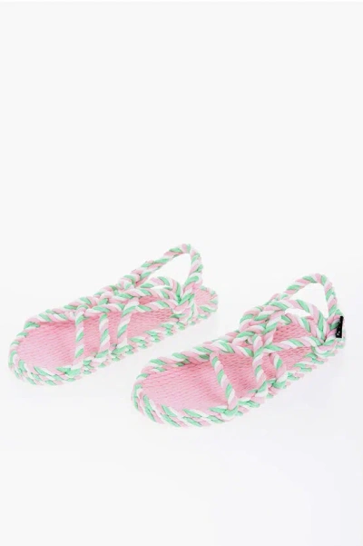 NOMADIC STATE OF MIND TWO TONE ROPE SLINGBACK SANDALS