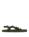 Nomadic State Of Mind Toe Joe Vegan Rope Sandals In Green