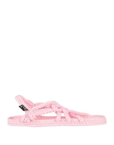 NOMADIC STATE OF MIND NOMADIC STATE OF MIND WOMAN ESPADRILLES PINK SIZE 8 TEXTILE FIBERS