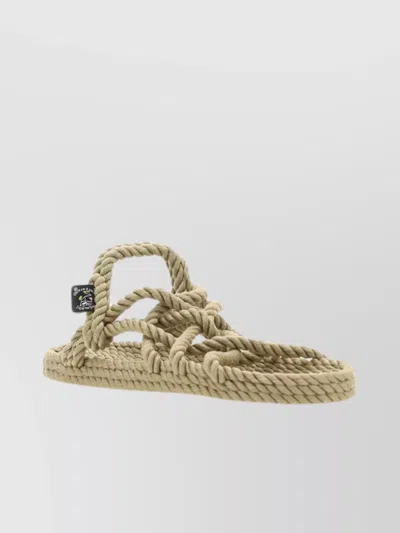 NOMADIC STATE OF MIND WOVEN SANDAL WITH FLAT SOLE AND OPEN TOE