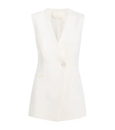 Nomadissem Cady Tailored Pebble Waistcoat In Ivory