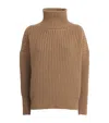 Nomadissem Cashmere Suvretta Rollneck Sweater In Beige