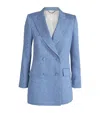 Nomadissem Linen Monterey Blazer In Blue