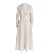 Nomadissem Linen Surfrider Midi Dress In Beige