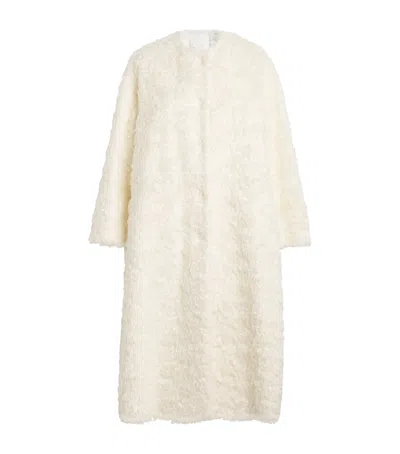 Nomadissem Mohair Aspen Coat In Ivory