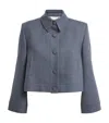 Nomadissem Wool Cropped Blazer In Blue