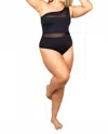 Nomads Coast One Shoulder One-piece Swimwear - Plus In Black In Black