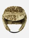 Nòmarhythm Textile Dyg Sherpa Flight Cap In Brown