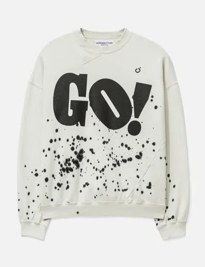 Nòmarhythm Textile Hand Dye Twist Sweat In Gray