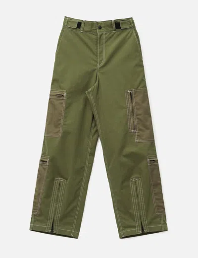 Nòmarhythm Textile Nylon Flight Pants In Green