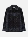 Nòmarhythm Textile Overdyed Bandana Print Shirt In Blue