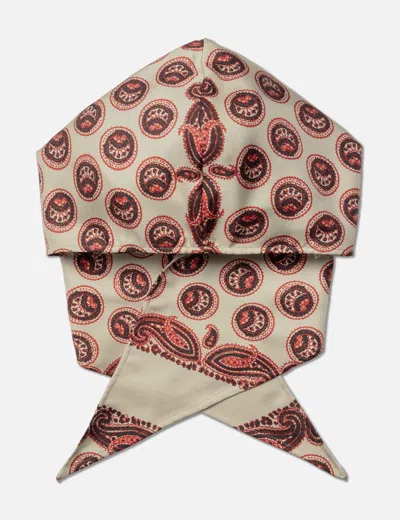 Nòmarhythm Textile Paisley Silk Hoody Scarf In Multi