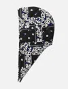 Nòmarhythm Textile Patchwork Bandana Quilted Hood In Black