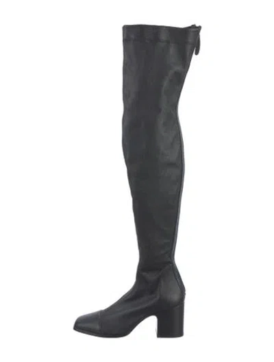 Pre-owned Nomasei Leather Boots In Black