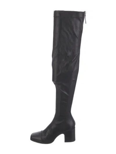 Pre-owned Nomasei Leather Boots In Black