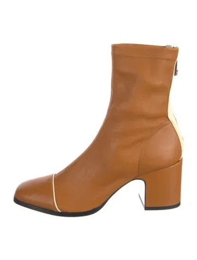 Pre-owned Nomasei Leather Boots In Brown