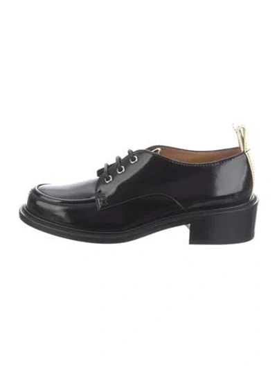 Pre-owned Nomasei Patent Leather Oxfords In Black