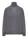 Nome By Gransasso Twin Set Wool Sweater In Gray