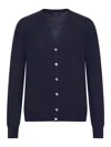 Nome By Gransasso Wool Cardigan In Blue