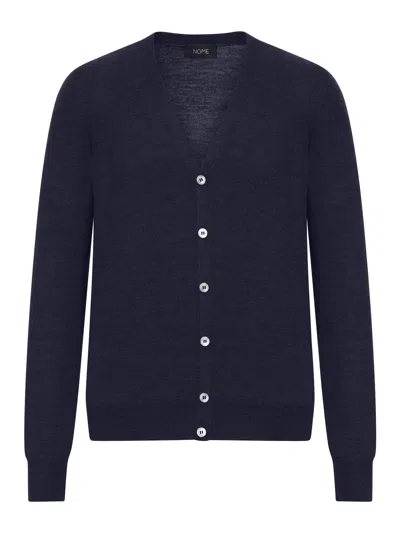 Nome By Gransasso Wool Cardigan In Blue