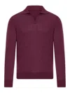 Nome By Gransasso Wool Polo In Red