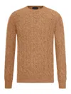 Nome By Gransasso Wool Sweater In Brown