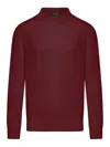 Nome By Gransasso Wool Turtleneck In Red
