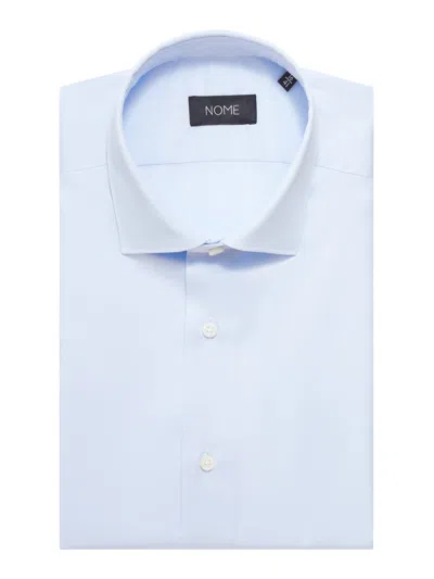 Nome By Xacus Cotton Twill Shirt In Blue