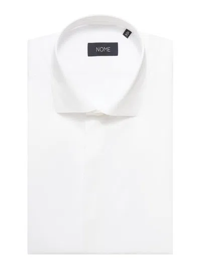 Nome By Xacus Cotton Twill Shirt In White