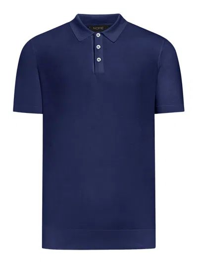 Nome Classic Short Sleeve Polo In Blue