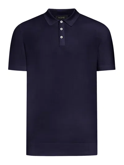 Nome Classic Short Sleeve Polo In Blue