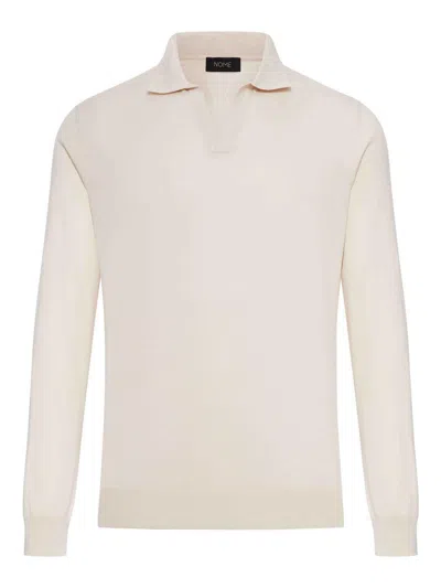 Nome Cotton Knitted Tennis Polo In Multi