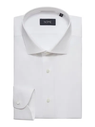 Nome Cotton Twill Shirt In White
