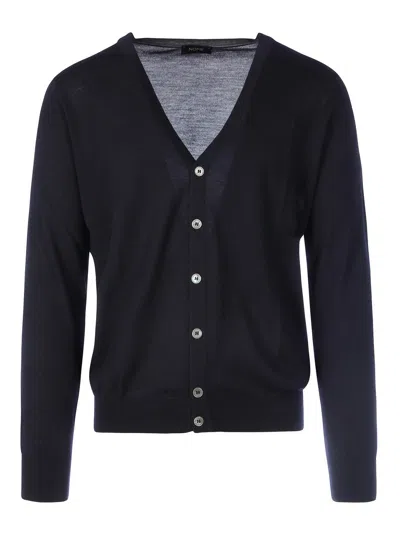 Nome Wool Cardigan In Azul