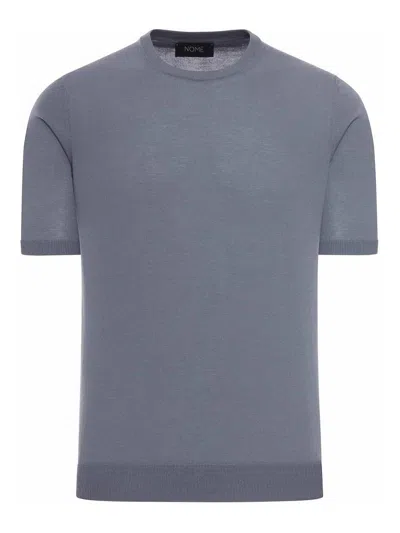 Nome Crew Neck Cotton Knitted T-shirt In Animal Print